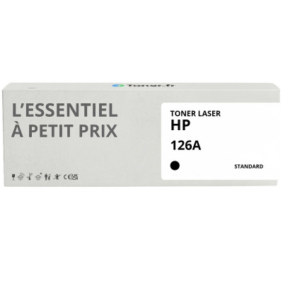 Toner compatible HP 126A Noir - L'Essentiel à Petit Prix