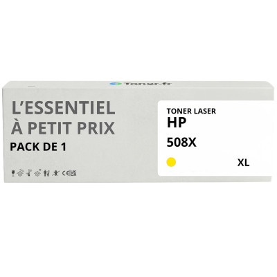 Toner compatible HP 508X XL Jaune - L'Essentiel à Petit Prix