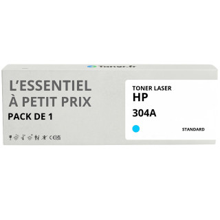 Toner compatible HP 304A Cyan - L'Essentiel à Petit Prix