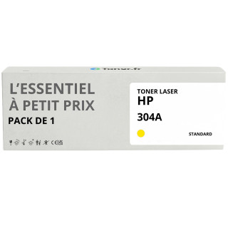 Toner compatible HP 304A Jaune - L'Essentiel à Petit Prix