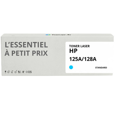 Toner compatible HP 125A Cyan - L'Essentiel à Petit Prix