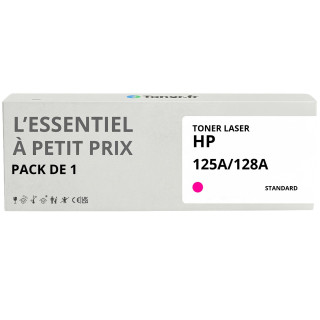 Toner compatible HP 125A/128A Magenta - L'Essentiel à Petit Prix