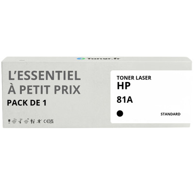 Toner compatible HP 81A Noir - L'Essentiel à Petit Prix