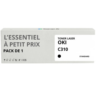Toner compatible OKI C310 Noir - L'Essentiel à Petit Prix