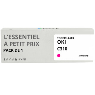 Toner compatible OKI C310 Magenta - L'Essentiel à Petit Prix