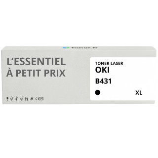 Toner compatible OKI B431 XL Noir - L'Essentiel à Petit Prix