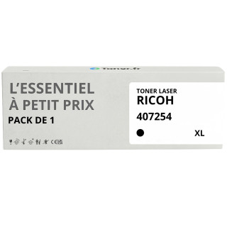 Toner compatible Ricoh 407254 XL Noir - L'Essentiel à Petit Prix