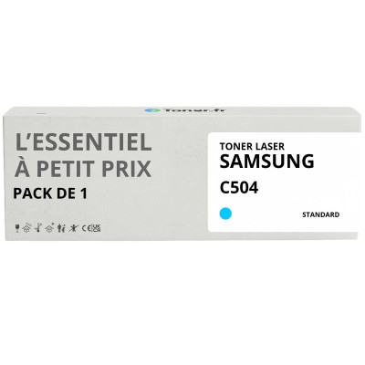 Toner compatible Samsung C504 Cyan - L'Essentiel à Petit Prix