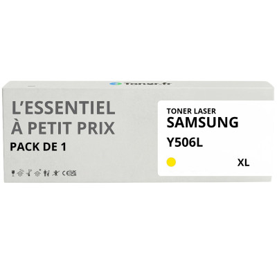 Toner compatible Samsung Y506L XL Jaune - L'Essentiel à Petit Prix
