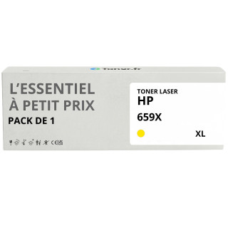 Toner compatible HP 659X XL Jaune - L'Essentiel à Petit Prix