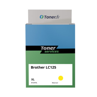 Cartouche d'encre compatible Brother LC125 XL Jaune