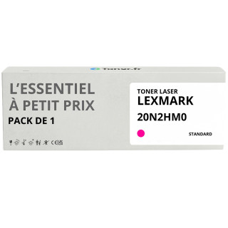 Toner compatible Lexmark 20N2HM0 Magenta - L'Essentiel à Petit Prix