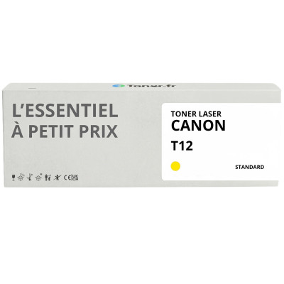 Toner compatible Canon T12 Jaune - L'Essentiel à Petit Prix