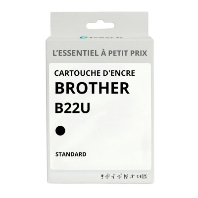 Cartouche d'encre compatible Brother B22U Noir - L'Essentiel à Petit Prix