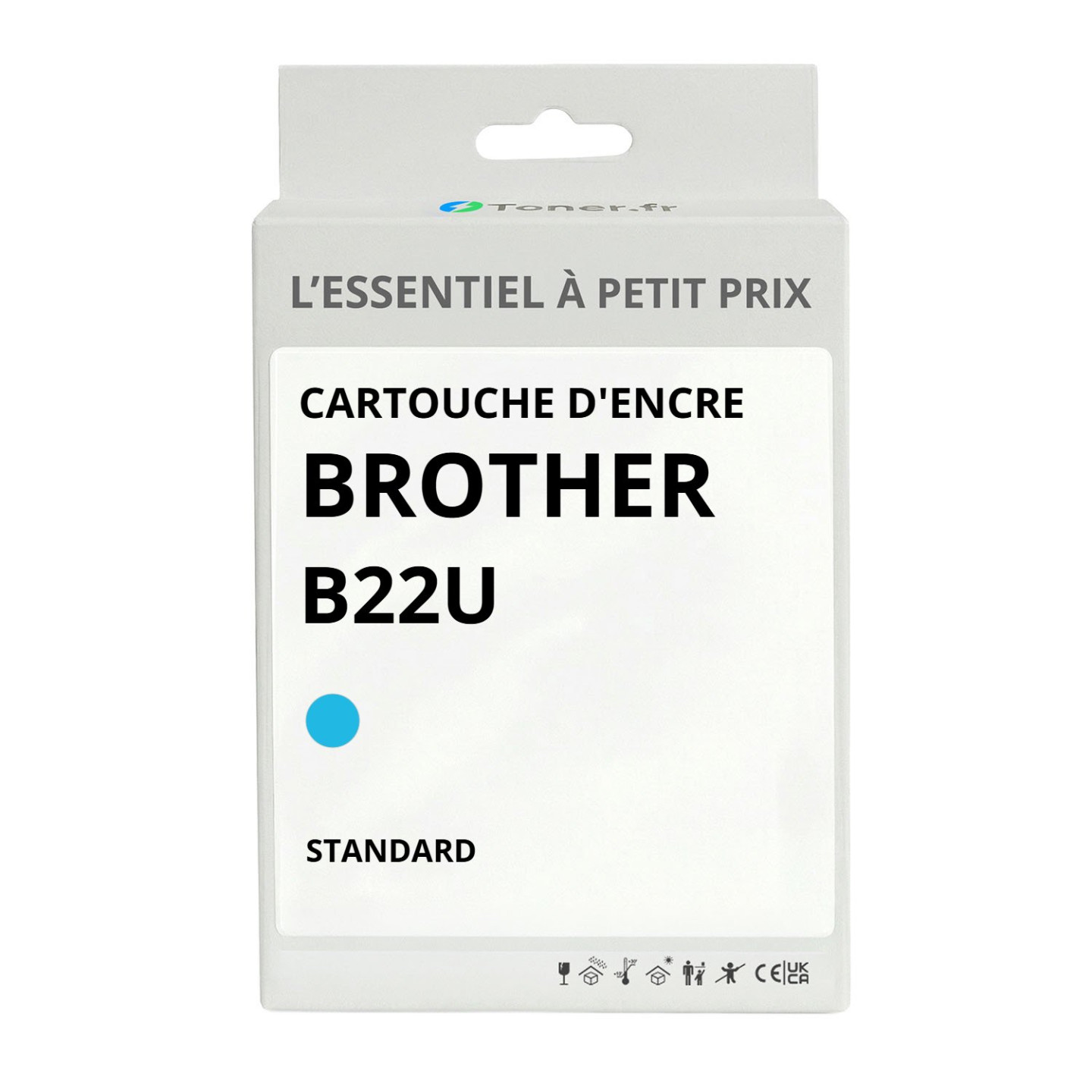 Brother B22U - Cartouche d'encre compatible Cyan - GNB22UC - L'Essentiel a Petit Prix