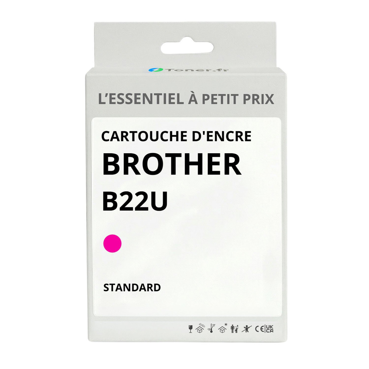 Brother B22U - Cartouche d'encre compatible Magenta - GNB22UM - L'Essentiel a Petit Prix
