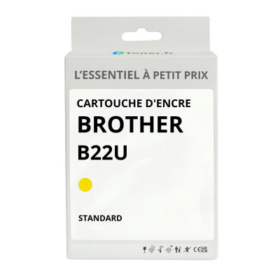 Cartouche d'encre compatible Brother LC22U Jaune - L'Essentiel à Petit Prix