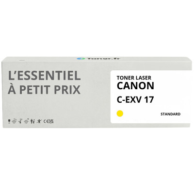 Toner compatible Canon C-EXV17 Jaune - L'Essentiel à Petit Prix