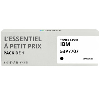 Toner compatible IBM 53P7707 Noir - L'Essentiel à Petit Prix