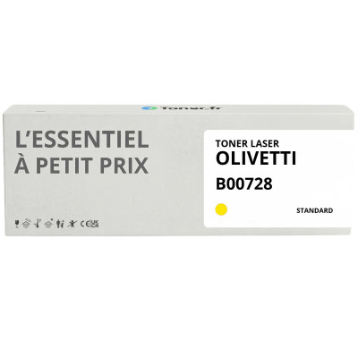 Toner compatible Olivetti B00728 Jaune - L'Essentiel à Petit Prix