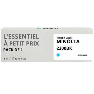 Toner compatible Minolta 2300BK Cyan - L'Essentiel à Petit Prix