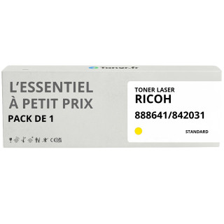 Toner compatible Ricoh 888641/842031 Jaune - L'Essentiel à Petit Prix
