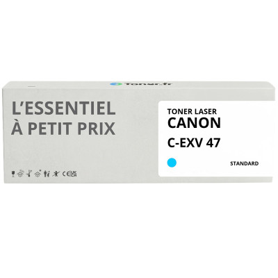 Toner compatible Canon C-EXV47 Cyan - L'Essentiel à Petit Prix