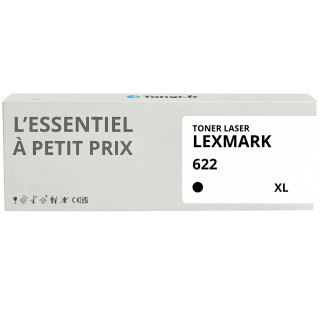 Toner compatible Lexmark 622 XL Noir - L'Essentiel à Petit Prix