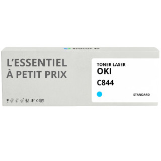 Toner compatible OKI C844 Cyan - L'Essentiel à Petit Prix