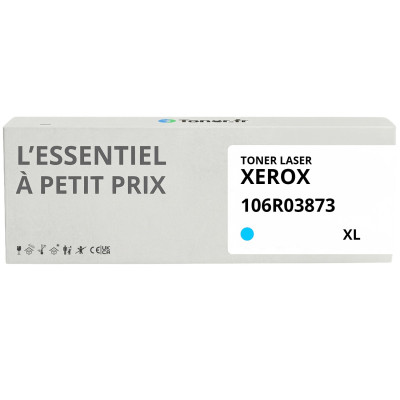Toner compatible Xerox 106R03873 XL Cyan - L'Essentiel à Petit Prix