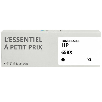 Toner compatible HP 658 XL Noir - L'Essentiel à Petit Prix