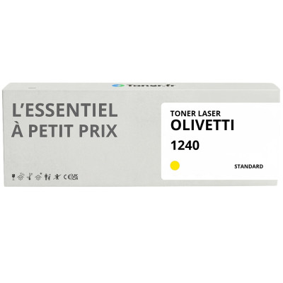 Toner compatible Olivetti 1240 Jaune - L'Essentiel à Petit Prix