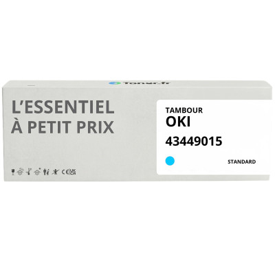 Tambour compatible OKI 43449015 Cyan - L'Essentiel à Petit Prix