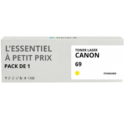 Toner compatible Canon 69 Jaune - L'Essentiel à Petit Prix