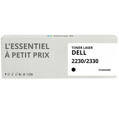 Toner compatible Dell 2230/2330 Noir - L'Essentiel à Petit Prix