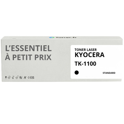 Toner compatible Kyocera TK-1100 Noir - L'Essentiel à Petit Prix