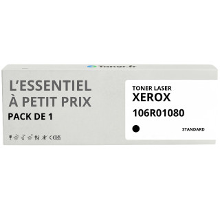 Toner compatible Xerox 106R01080 Noir - L'Essentiel à Petit Prix