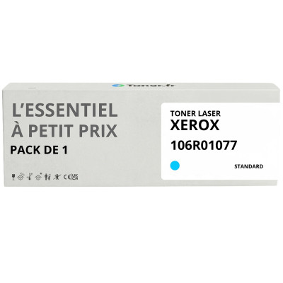 Toner compatible Xerox 106R01077 Cyan - L'Essentiel à Petit Prix