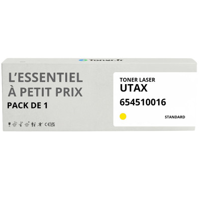 Toner compatible Utax 654510016 Jaune - L'Essentiel à Petit Prix
