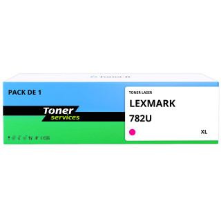 Toner compatible Lexmark 782U XL Magenta - Toner Services