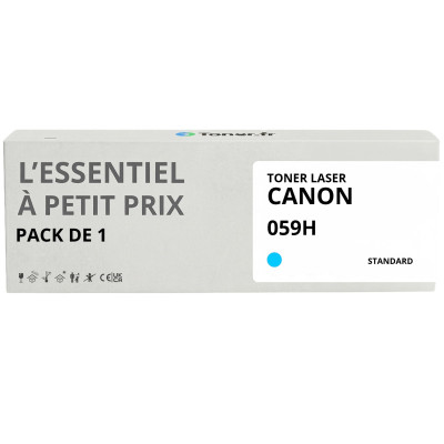 Toner compatible Canon 059H Cyan - L'Essentiel à Petit Prix