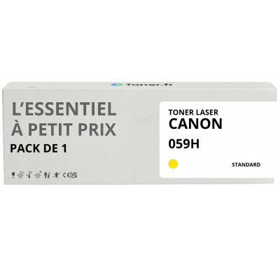 Toner compatible Canon 059H Jaune - L'Essentiel à Petit Prix