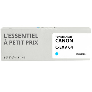 Toner compatible Canon C-EXV64 Cyan - L'Essentiel à Petit Prix