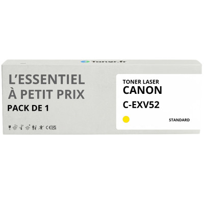 Toner compatible Canon C-EXV52 Jaune - L'Essentiel à Petit Prix